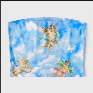 NWT angels and clouds tube top